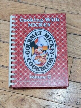 Disney Cooking With Mickey Gourmet Mickey Cookbook Volume II - Hardcover *BIN